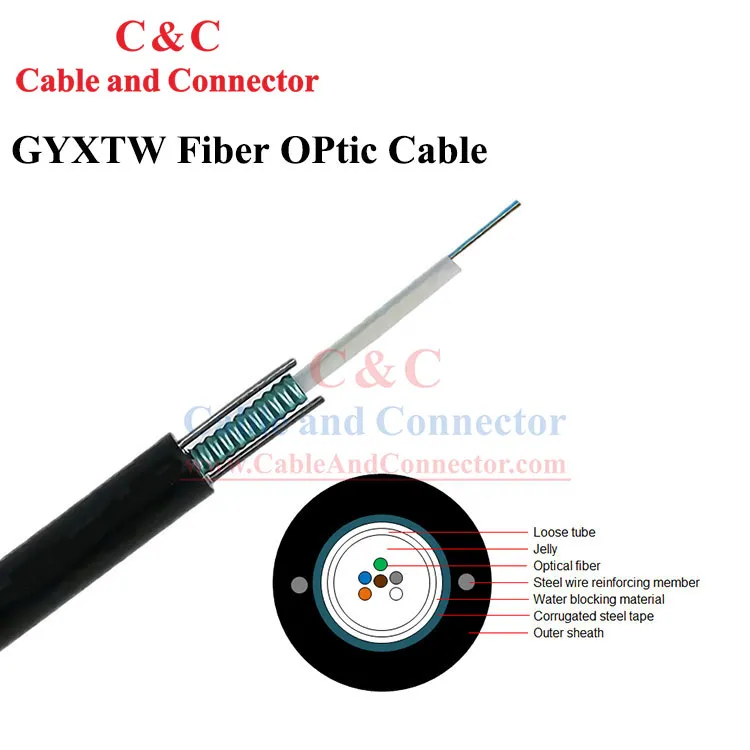 4 Core Gyxtw Fiber Optic Cable
